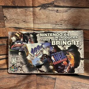 Nintendo 64 Promo VHS Tape Kobe Bryant Ken Griffey Jr 1080 Snowboarding